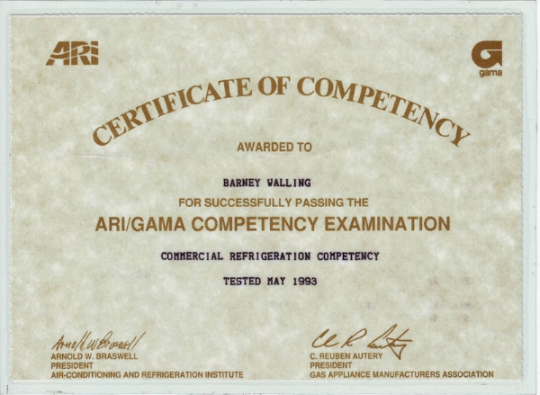 ARI-GAMA02 | Barney's Air Conditioning and Heating, Inc.